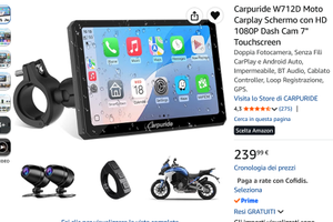 DISPLAY MULTIMEDIALE CARPURIDE W 712 D MOTO 7"