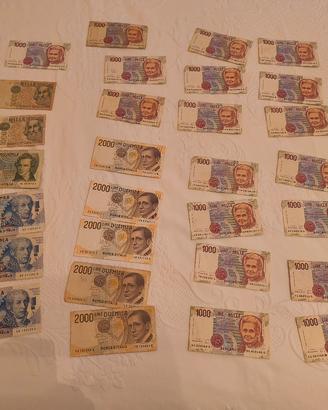 Lotto 29 banconote Lire