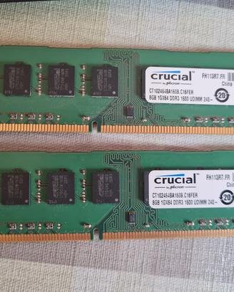 Ram DDR3.  2x 8 gb (16gb)