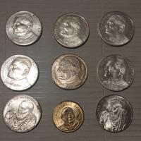 9 medaglie religiose Papa Woityla Padre Pio