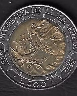 San Marino - moneta circolata da 500 Lire km286 - 
