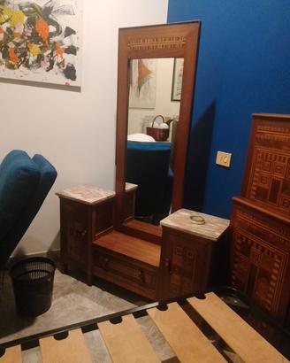 Camera da letto in legno intarsiato - NO spe