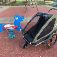 Rimorchio da bici per  trasporto bambini
