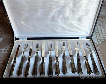 set di posate con manico d argento 800