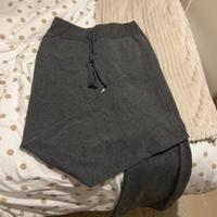 pantaloni vita bassa S grigi Shein