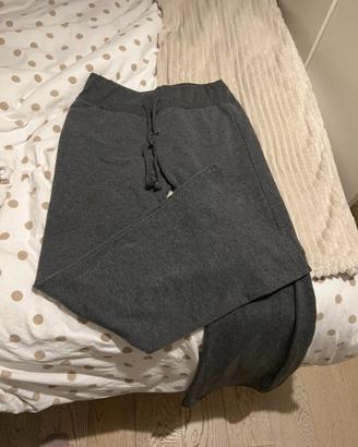 pantaloni vita bassa S grigi Shein