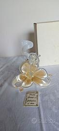Fiore Vetro di Murano Cristallo Swarovski Argento