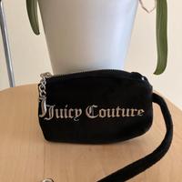 Pochette di velluto nero Juicy Couture