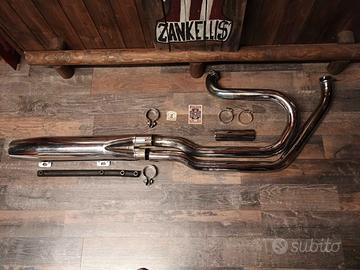 Scarico Harley-Davidson 2 in 1 per Shovelhead FX