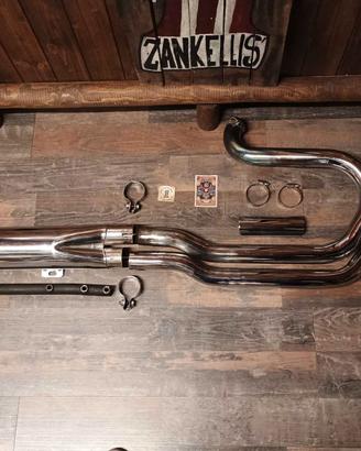 Scarico Harley-Davidson 2 in 1 per Shovelhead FX