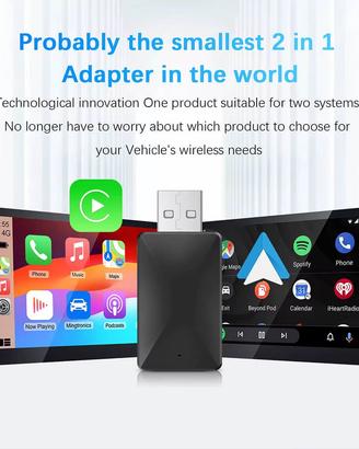 Adattatore Wireless Android Auto - Apple CarPlay