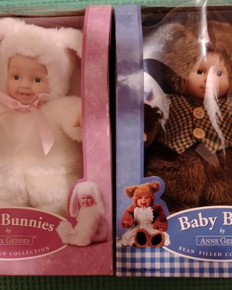 2 bambole Anne Geddes (bunny e bear) 