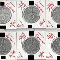 Monete tedesche 5 Reichsmark argento