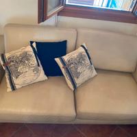 Divano in Vera pelle due posti
