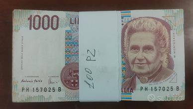 Mazzetta 100 pezzi 1000 Lire Montessori 