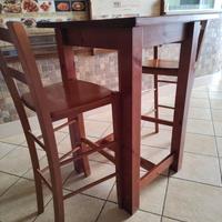 set tavoli alti con sedie