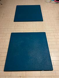 Pedane di gomma pesistica 1m x 1m x 5cm