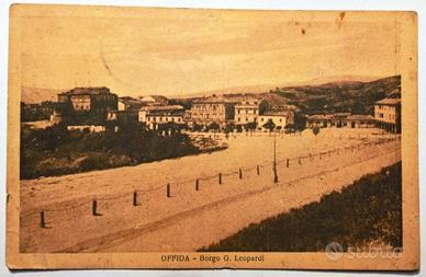 Cartolina epoca viaggiata Offida Ascoli P. Marche