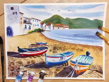 Acquerello su cotone