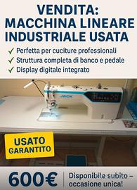 macchina per cucire lineare industriale A5 Jack