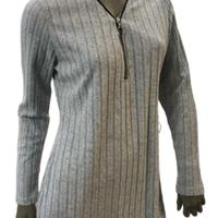 Vestito donna grigiio con zip