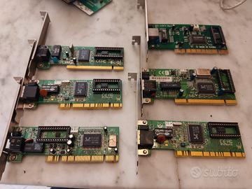 LOTTO 8b / 6x Scheda Rete PC "Vintage"