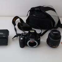 Nikon D3100 + 18-55 VR + SD 16GB + Custodia