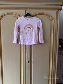 Maglia maniche lunghe Primark rosa 7-8 anni