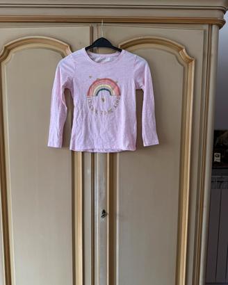 Maglia maniche lunghe Primark rosa 7-8 anni