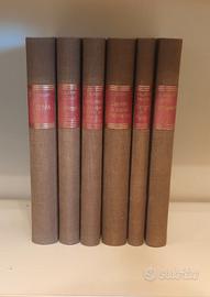 Lotto 6 libri d'epoca Matematica Algebra Rilegati