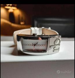 Orologio Roccobarocco "RB" con Cristalli - Bianco/