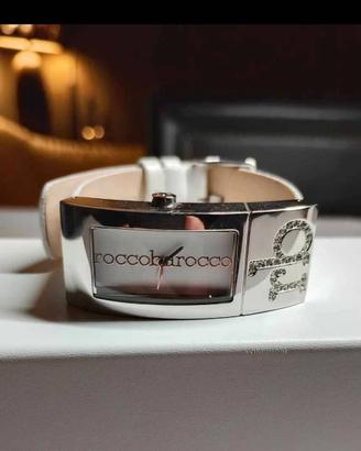 Orologio Roccobarocco "RB" con Cristalli - Bianco/