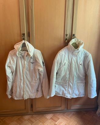 coppia di giacche bianche tg M