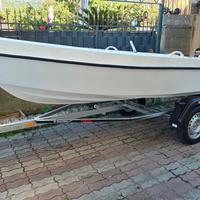 Barca 3.70 + motore + carrello nuovo