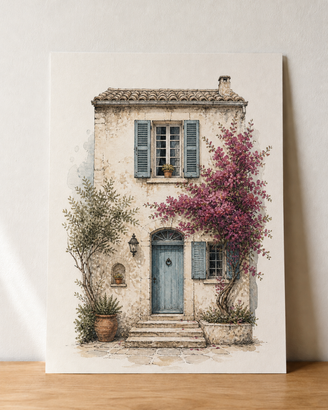 Casa mediterranea – stampa artistica A3