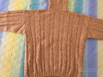 Maglione Dolcevita Uomo Lana Fatto a Mano