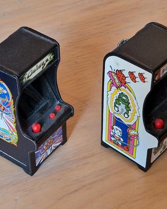 Mini arcade portachiavi  Galaga e Dig Dug