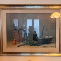 Proferio Grossi olio su tela con cornice