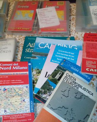CARTINE stradali/guide turistiche/automobilistiche