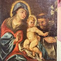 Antico dipinto – Madonna con Bambino fine '600