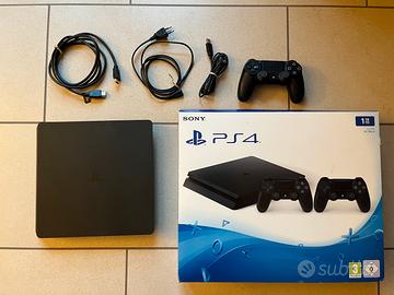 Playstation 4 slim 1 tb + 1 controller joystick