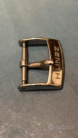 ZENITH Fibbia in acciaio ORIGINALE 16mm