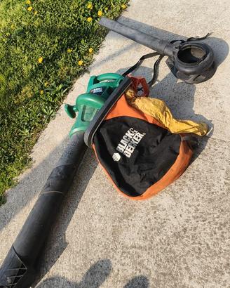 Soffiatore/Aspiratore Foglie Black+Decker a Filo