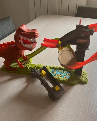 Pista hot wheels dinosauri T-Rex