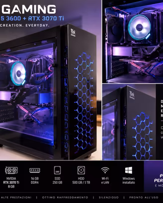 PC Gaming RTX 3070 Ti – Ryzen 5 3600 – 16GB RAM