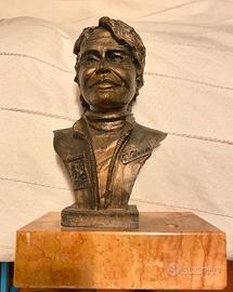 Statuetta Gilles Villeneuve bronzo