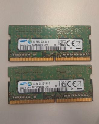RAM Samsung  4gb 1Rx8 PC4 -2133P per notebook