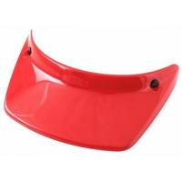 Frontino casco cross epoca 2 bottoni rosso