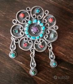 Pendente argento 925 con pietre