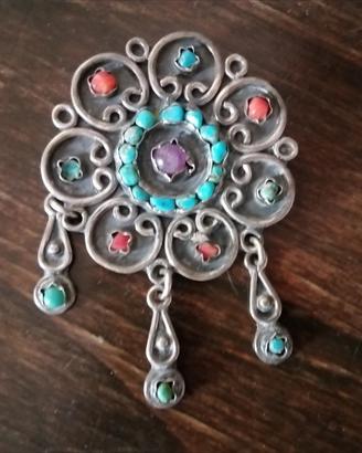 Pendente argento 925 con pietre